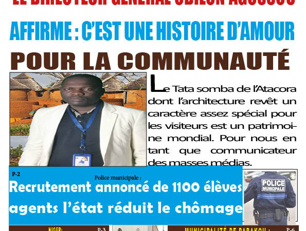 Promotion du Tata somba par le numérique : le directeur général odilon agossou affirme : c’est une histoire d’amour      pour la communauté