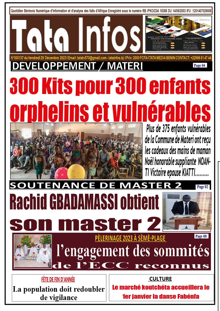 la une du journal