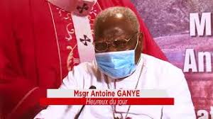 Message de Mgr Ganyé  au président Talon Patrice ce matin au palais des Congrès