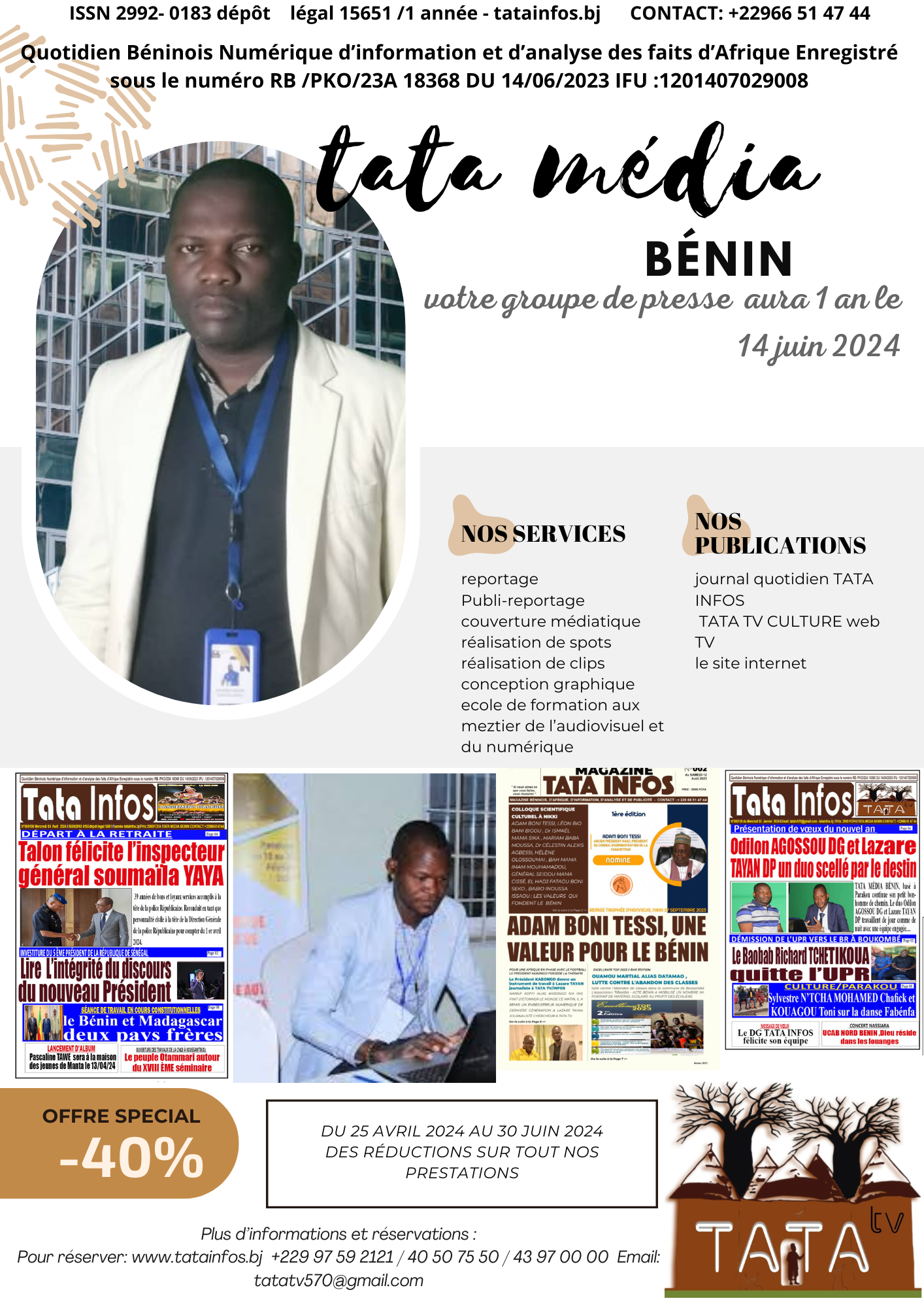 les journées porte ouverte au groupe de presse TATA Média Bénin