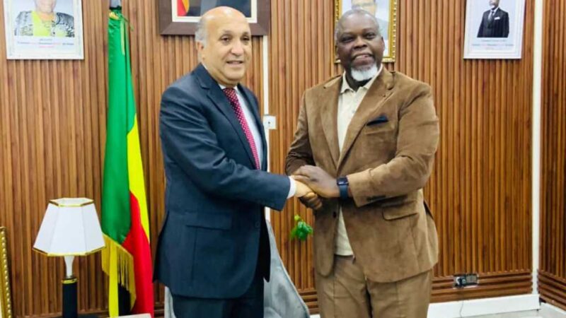 Haac:Edouard LOKO  reçoit  l’ambassadeur du Maroc au Benin