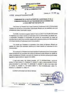 IMG_202504113_115335929-216x300 Diffusion satellitaire sans autorisation de la Haac: les 21  »Télévisions dans l’illégalité sommées de se régulariser  2 jours ago | Written by daabaaru